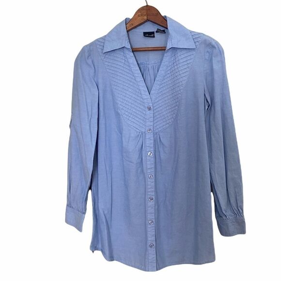 Willi Smith 100% Cotton Denim Shirt - Picture 1 of 5